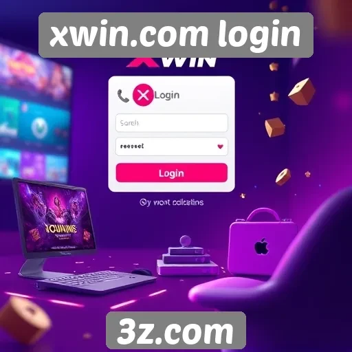 Acessibilidade do login no site xwin.com
